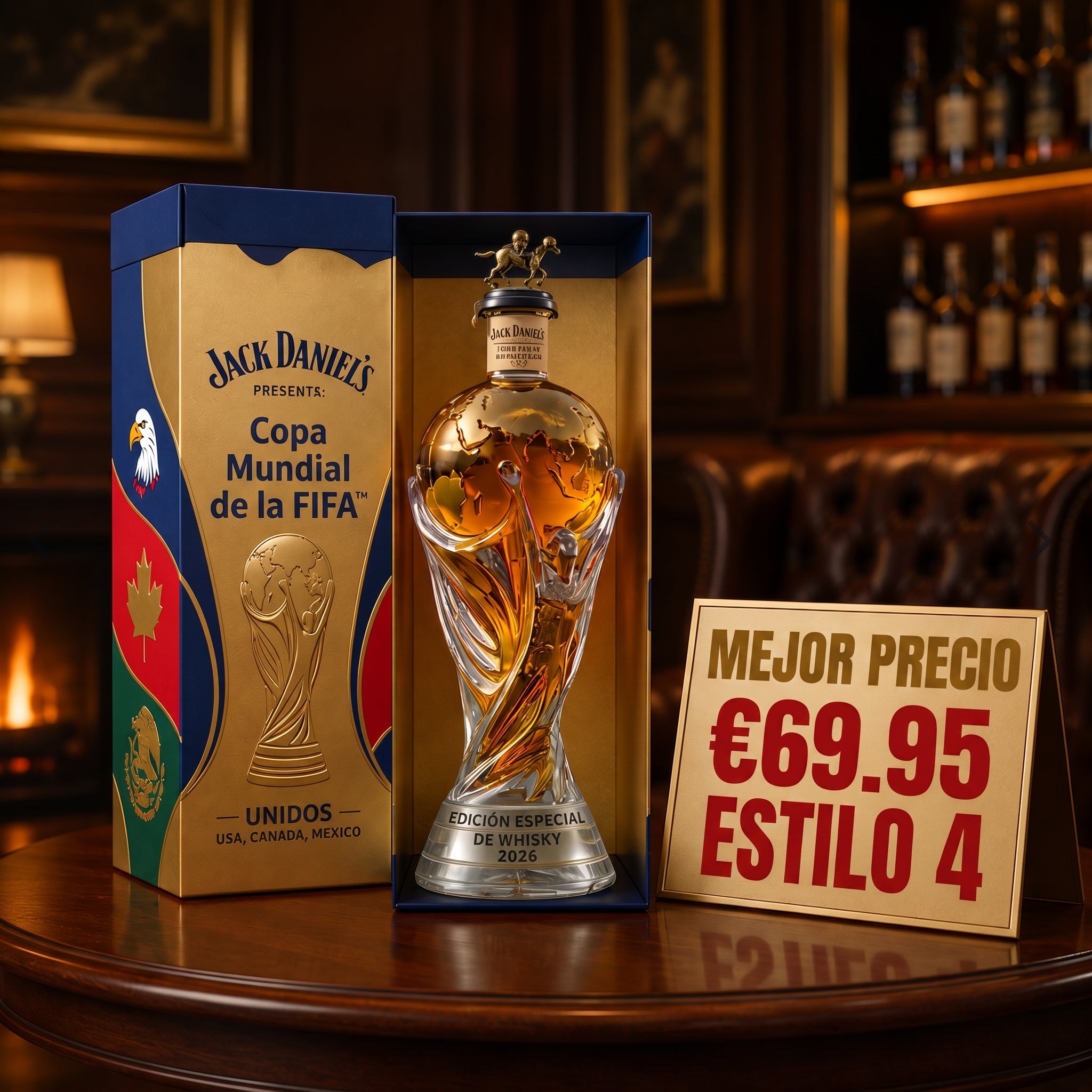 Botella de Whisky - Edición Copa del Mundo 2026