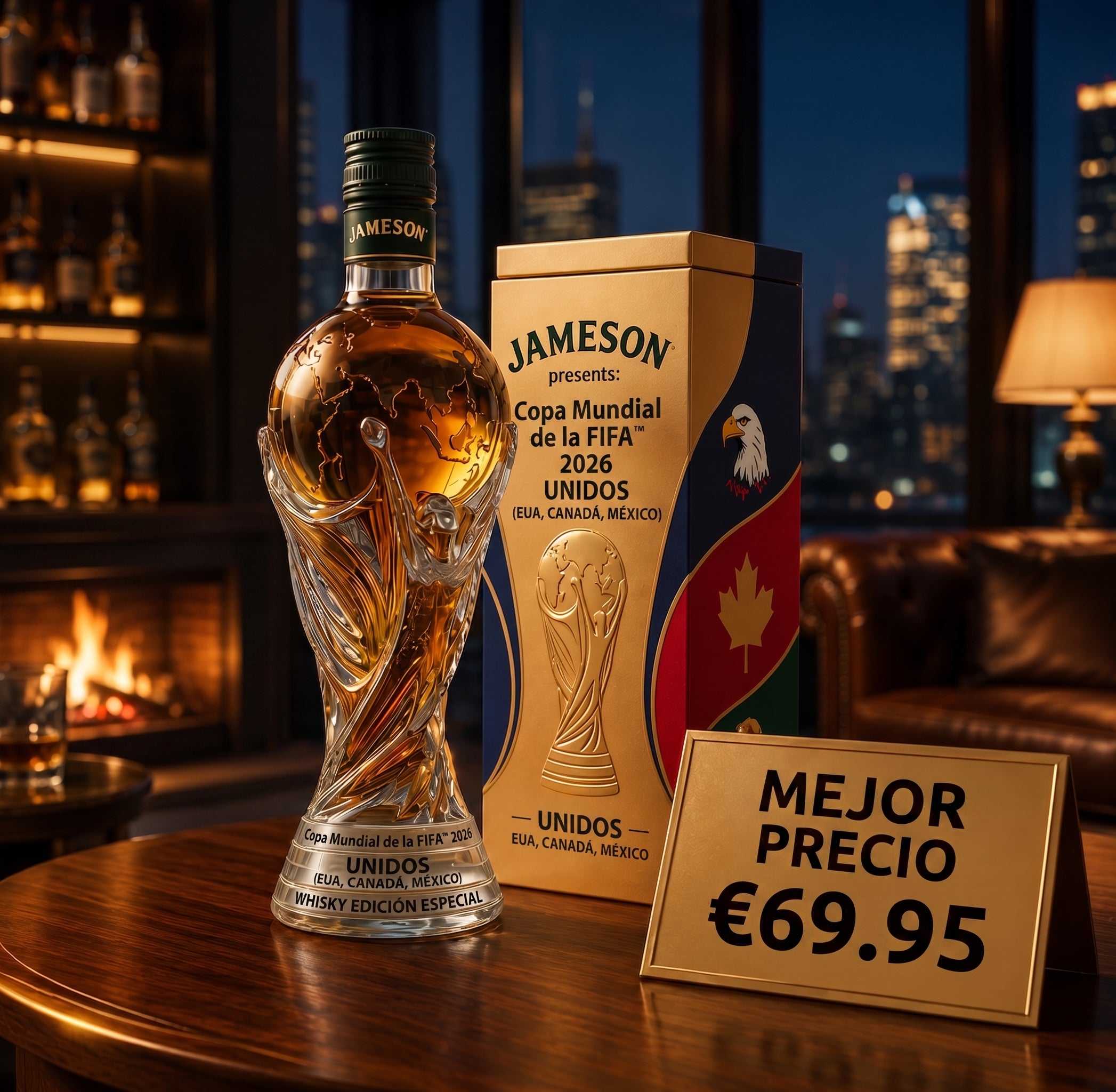 Botella de Whisky - Edición Copa del Mundo 2026