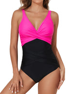 Emoswims - Tummy Control Swimsuits for Women Slimming One Piece Bathing Suit