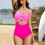 Emoswims - Women's One Piece Swimsuits Tummy Control Cutout High Waisted Bathing Suit Wrap Tie Back
