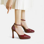 Evette™ | Zapatos de tacón de piel
