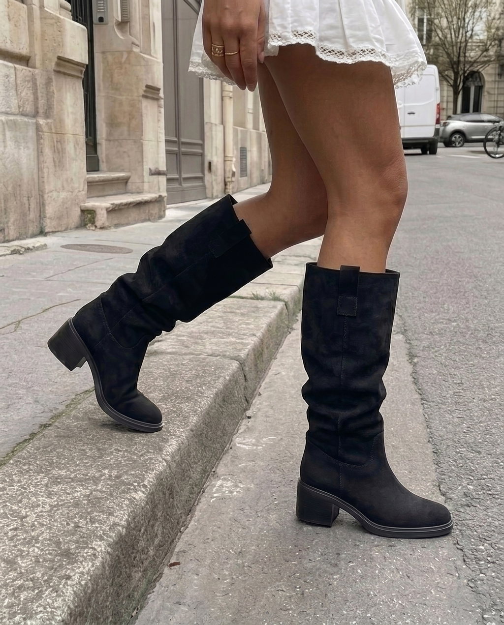Botas altas negras Saar