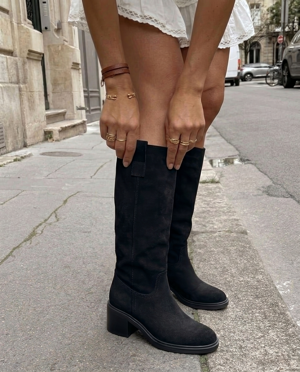 Botas altas negras Saar