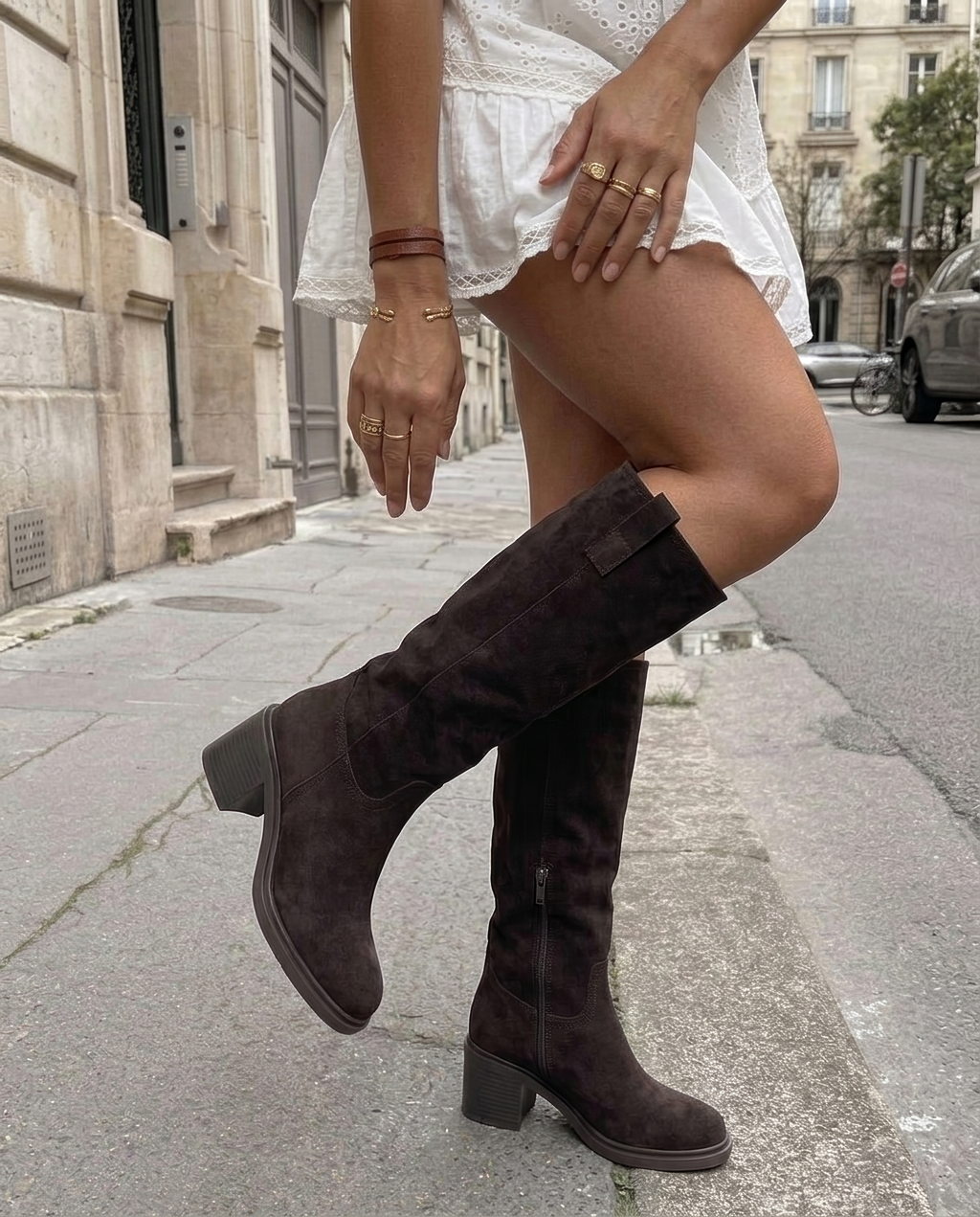 Botas altas marrones Saar