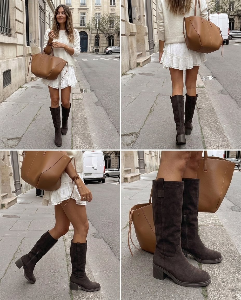 Botas altas marrones Saar