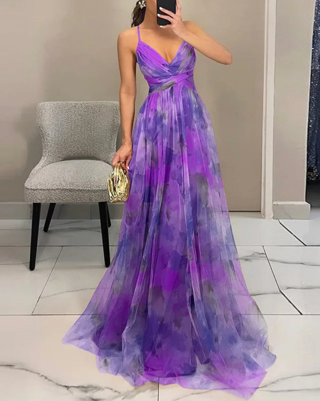 Gabriel Moreno| Vestido Maxi Elegancia Floral