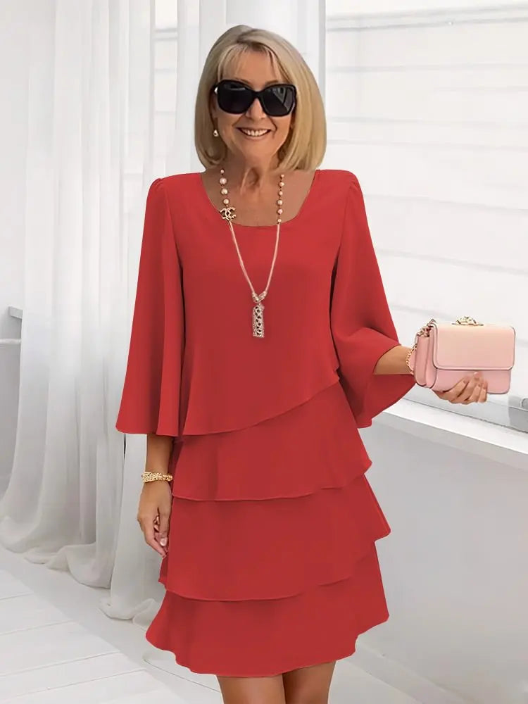 Catherine | Vestido Elegante y Cómodo con Volantes