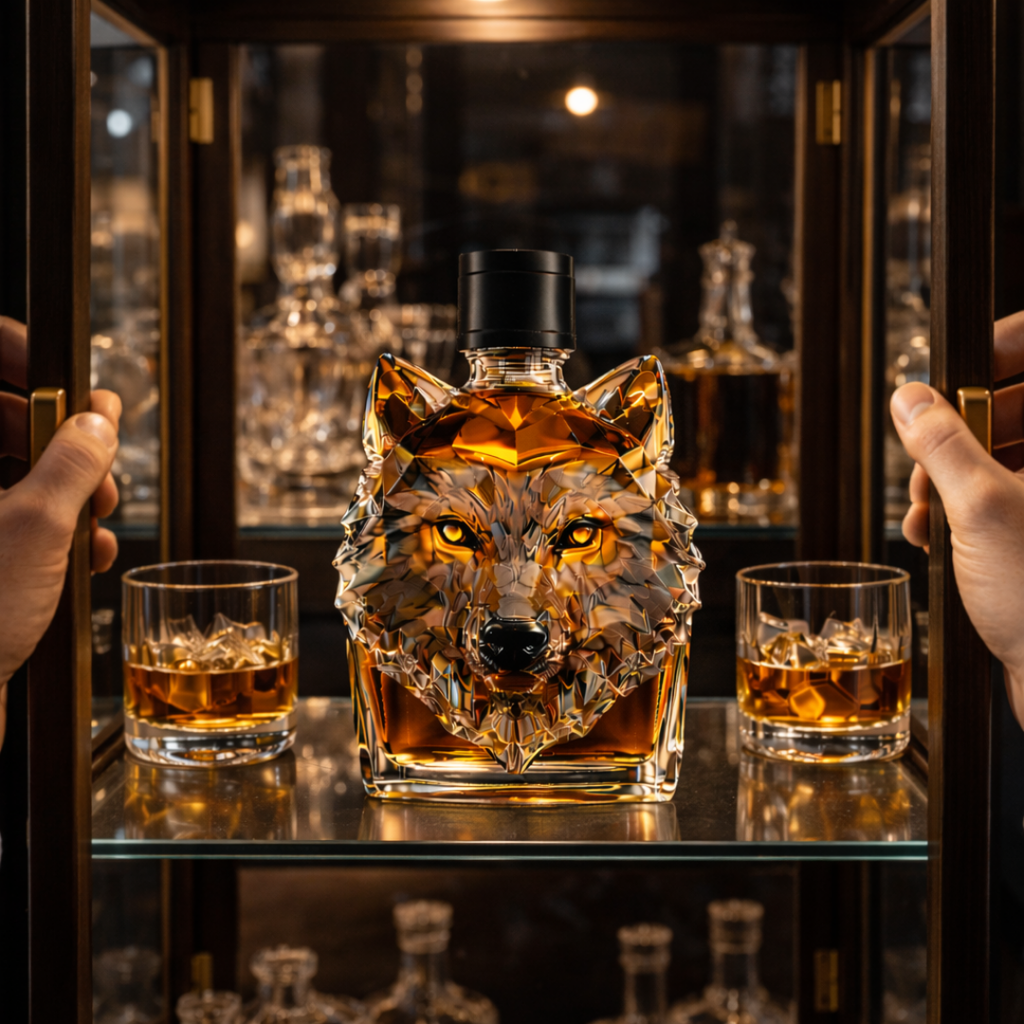 Whiskey Bottle - Wolf Edition