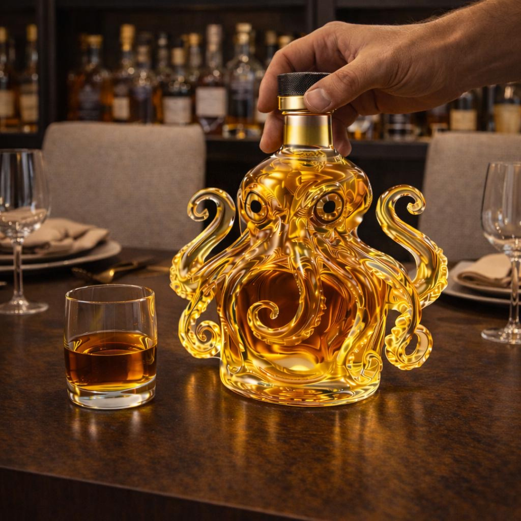 Whiskey Bottle - Octopus Edition