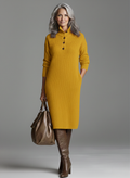 Britt | Vestido midi elegante con espalda descubierta