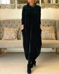 Eliza | Vestido Relajado de Terciopelo