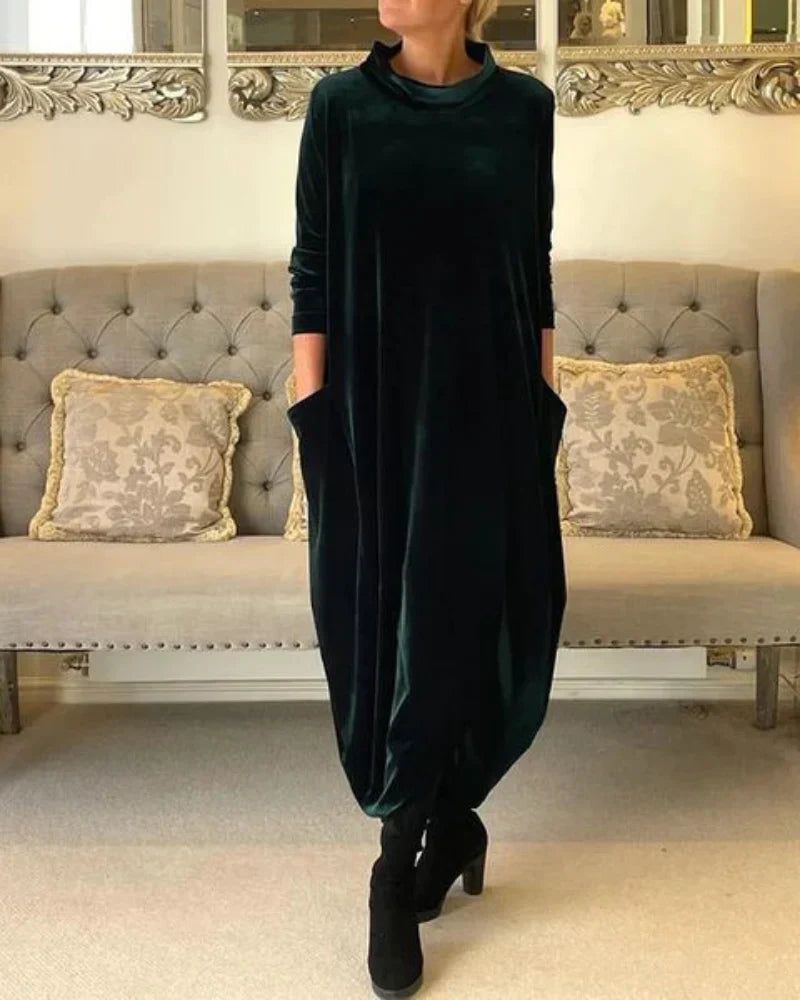 Eliza | Vestido Relajado de Terciopelo