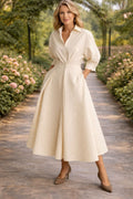 Monroe | Vestido Maxi Fluido con Cruce Frontal