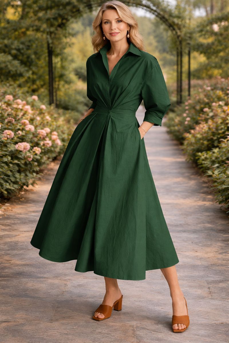 Monroe | Vestido Maxi Fluido con Cruce Frontal