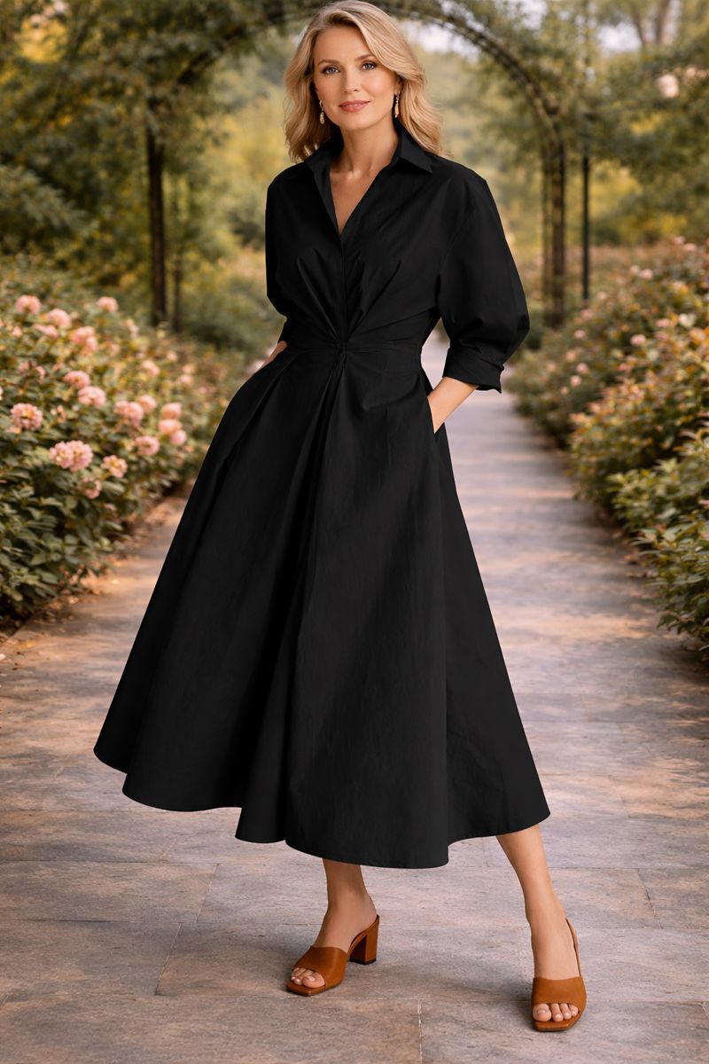 Monroe | Vestido Maxi Fluido con Cruce Frontal