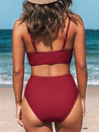 Emoswims - V-Neck High Waist Bikini
