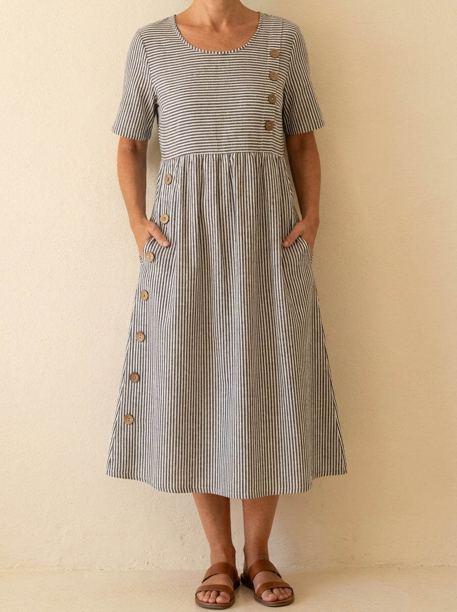 Edna | Vestido de verano a rayas