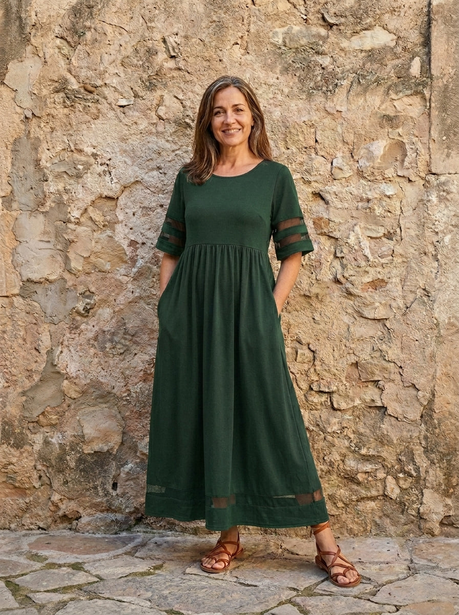 Cerelia | Vestido midi que realza la figura y alisa el vientre