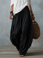 Gabriel Moreno - Conjunto Top Blanco Off-Shoulder y Pantalones Linterna Anchos