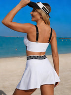 Emoswim - Women's Tankini Swimsuits Two Piece Bathing Suit Modest Swim Skirt Sports Swim Suits