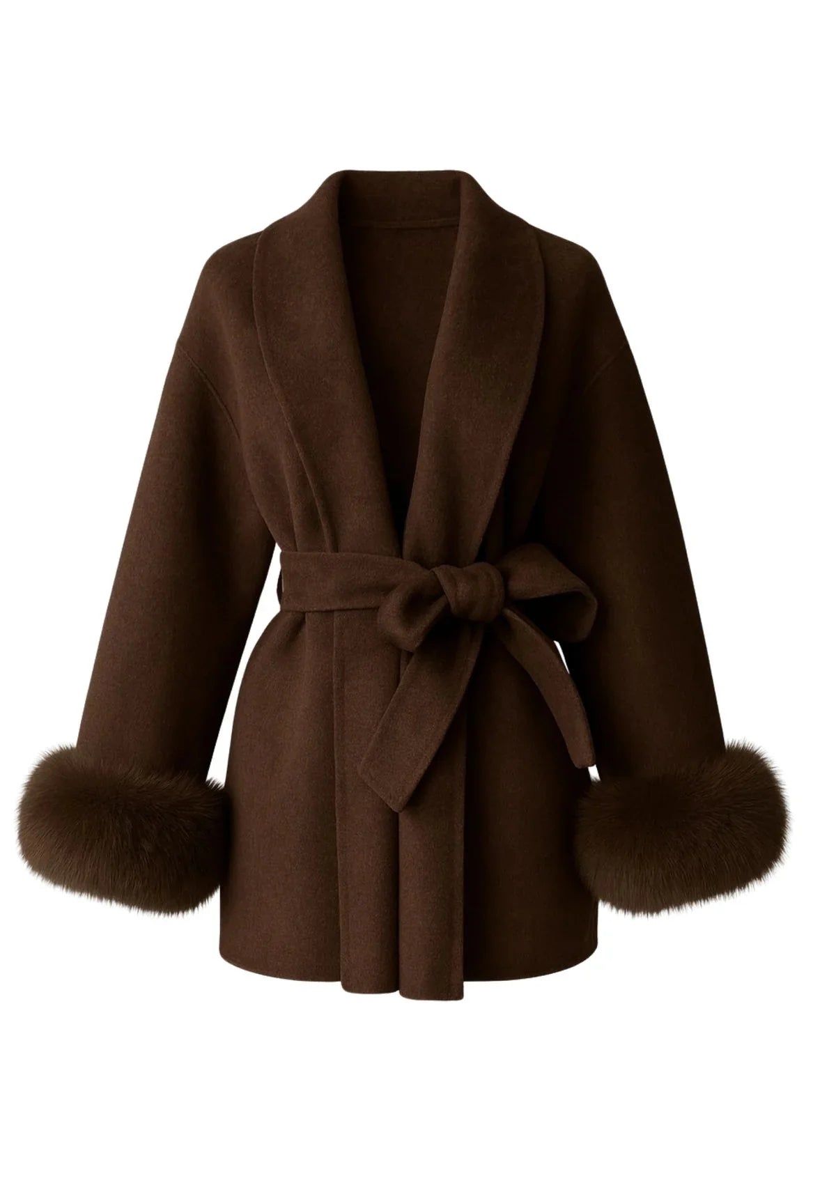 ARCTIC GRACE: elegante abrigo de lana para mujer