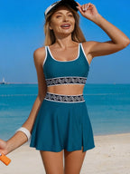 Emoswim - Women's Tankini Swimsuits Two Piece Bathing Suit Modest Swim Skirt Sports Swim Suits