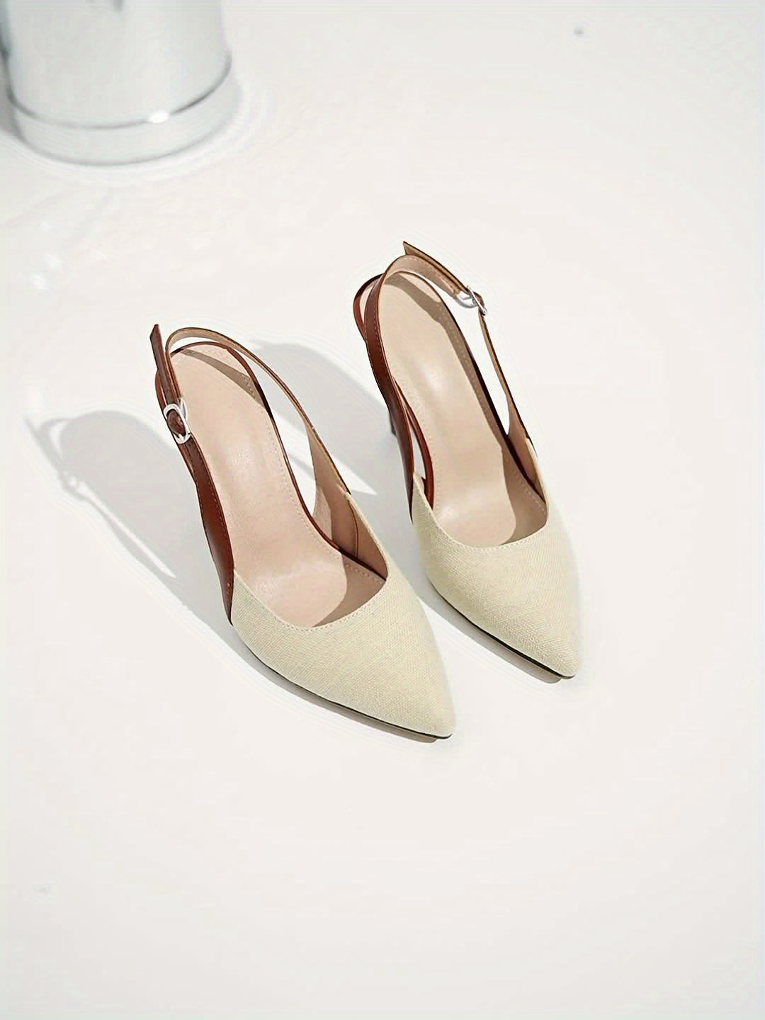 Gemini ha dicho Amélie™ | Zapatos de tacón con talón abierto y detalles en contraste
