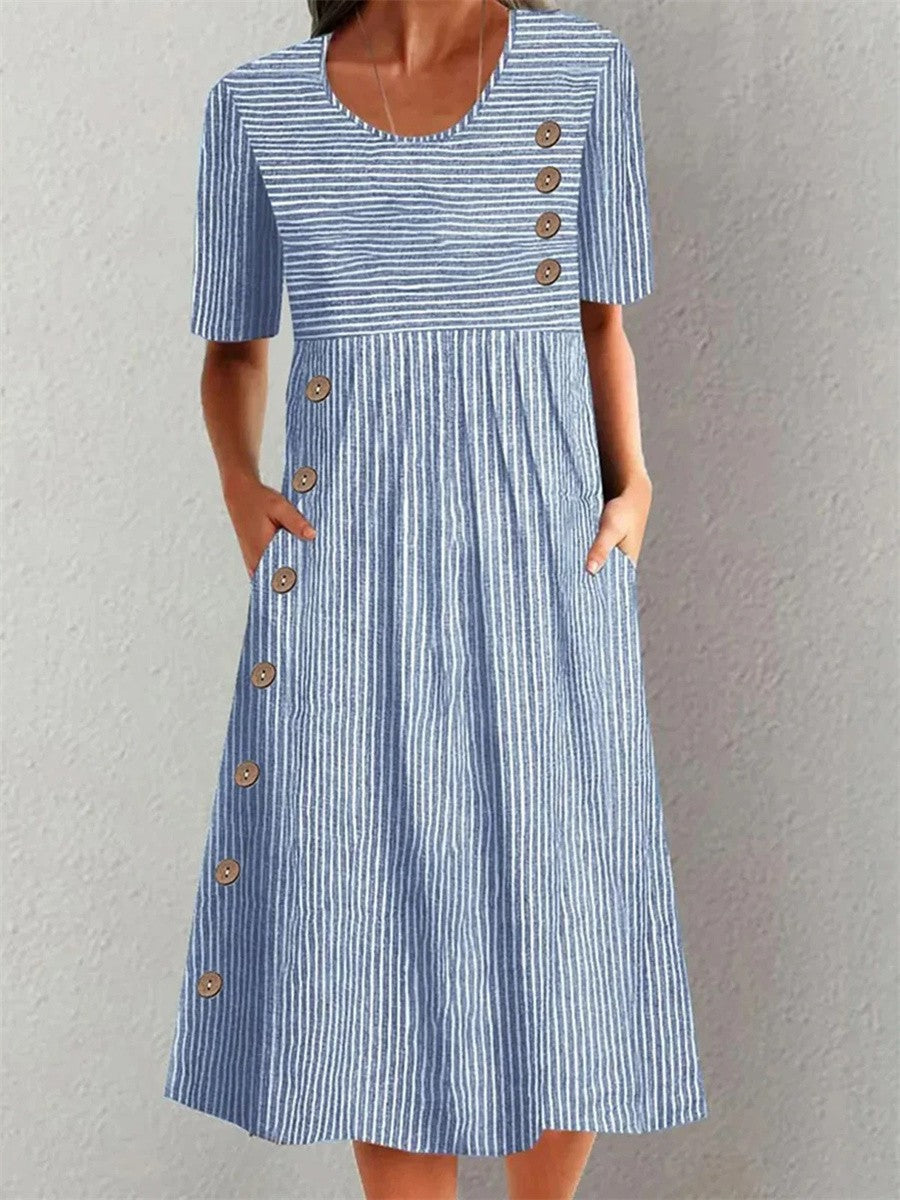 Sofia™ | Vestido de Verano a Rayas