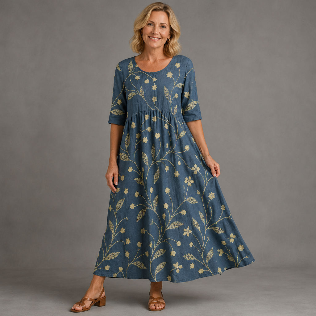 ELIZA | Vestido midi de corte relajado