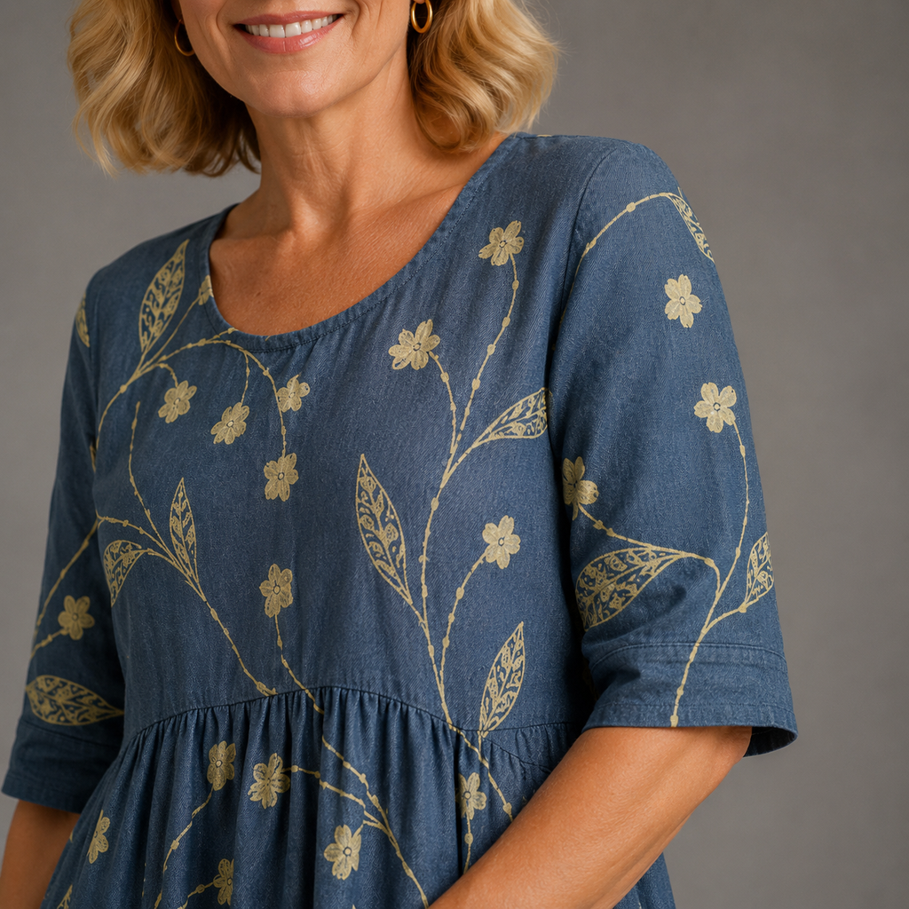 ELIZA | Vestido midi de corte relajado