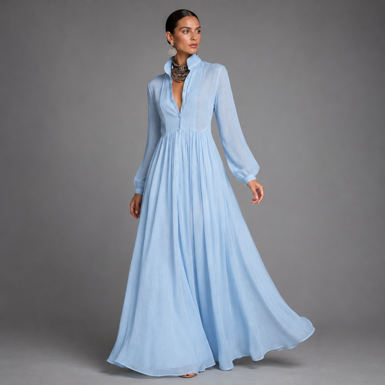 ELOISA | Vestido maxi elegante y fluido