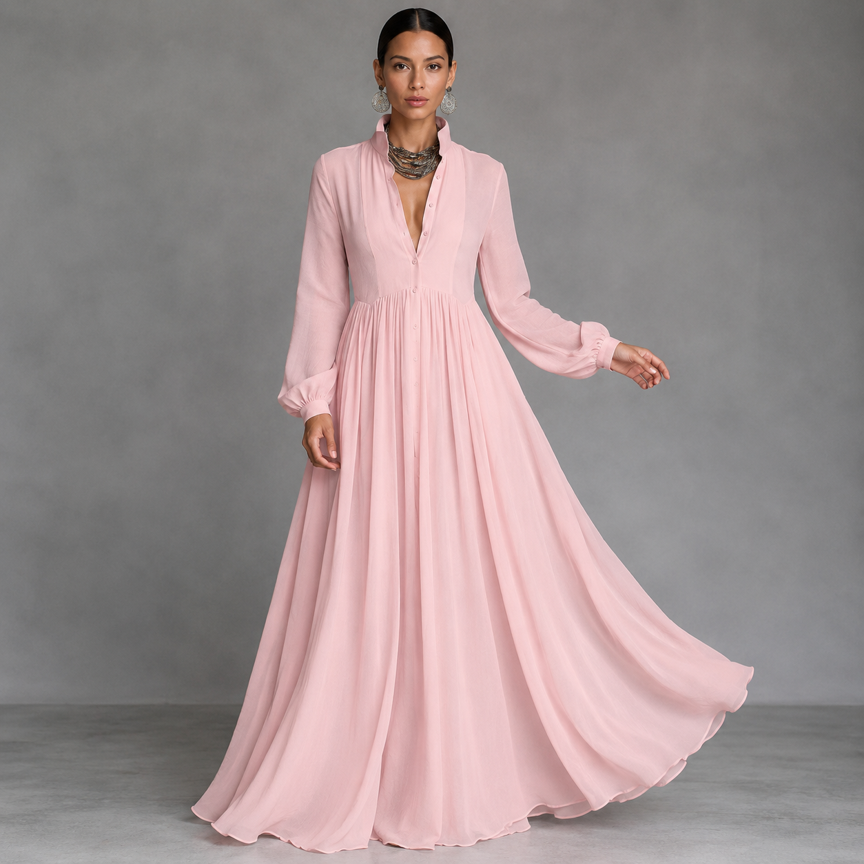 ELOISA | Vestido maxi elegante y fluido