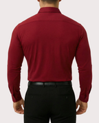 Camisa elástica azul claro