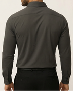 Camisa elástica azul claro
