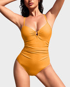 Emoswims - Smart Sculpt U-Ring Cut Out Shaping Swimsuit
