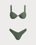 Conjuntos de bikini con aros en verde militar