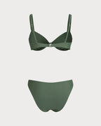 Conjuntos de bikini con aros en verde militar